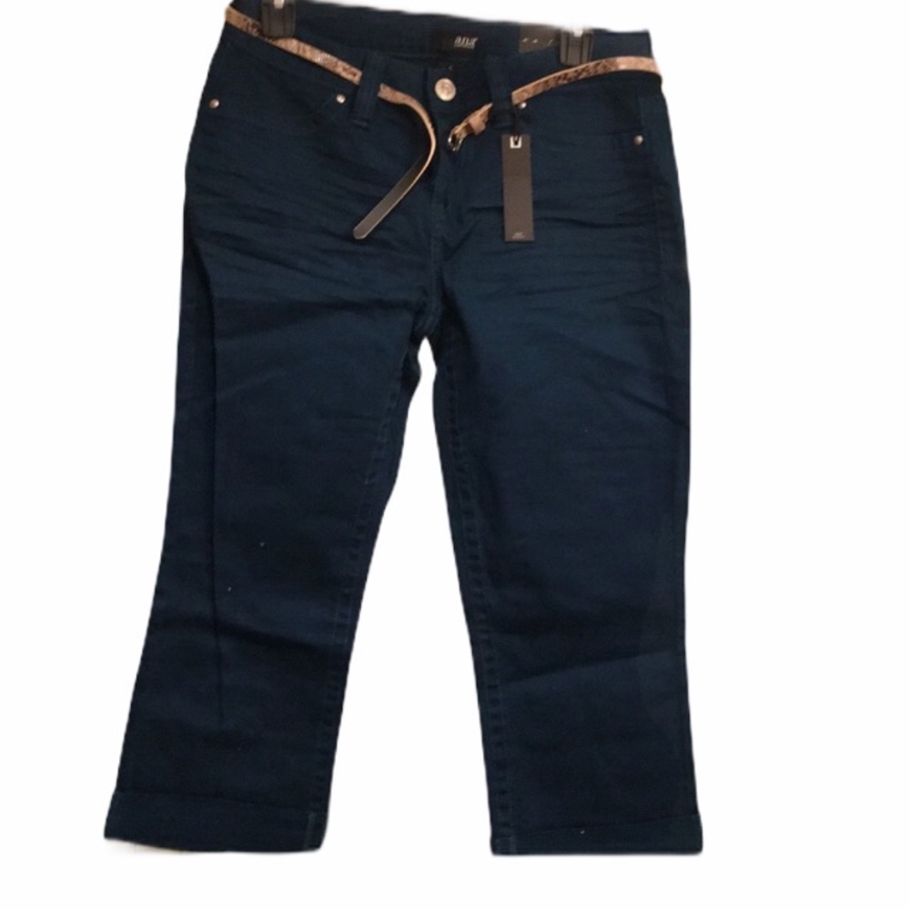 NWT A.N.A. JCP crops capris deep teal 6
